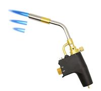 MAPP Propane Torch, Portable Gas Torch High-Intensity Trigger Start Heavy Duty Plumbing Soldering Brazing Blow Torch for Welding, Searing Steak, Barbecue