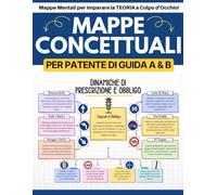 Mappe Concettuali per Patente di Guida A & B: 100+ Mappe Mentali per Imparare la TEORIA a Colpo d'Occhio - Include Simulatore Prove d'Esame Illimitate