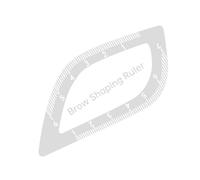 Mapping Eyebrow Tool - Eyebrow Shaper with Clear Acrylic Build, Reusable Measuring Guide for Brow Symmetry, Portable Lightweight Frame with Accurate Scale, Makeup Tool for Professional Styling