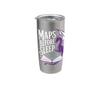 Maps Before Sleep Dragon Book Stainless Steel Insulated Tumbler