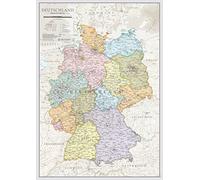 Maps International Wall Map of Germany - Classic Poster - 84cm (w) x 118.9cm (h)