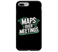 Maps Over Meetings | Funny Travel Quote Case for iPhone 7 Plus/8 Plus