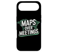 Maps Over Meetings | Funny Travel Quote Case for iPhone Air