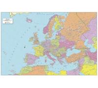 MapSherpa: Europe Political Wall Map - Compact - 61 x 41 cm Poster - Front Lamination