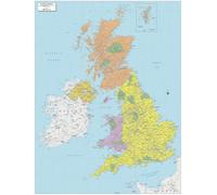MapSherpa: UK Political Wall Map - 80 x 61 cm Poster - Front Lamination