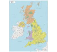 MapSherpa: UK Political Wall Map - Extra Large - 102 x 132 cm Poster - Front Lamination