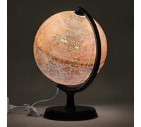 Mapsoft Explorer Illuminated Red Mars Globe, 24cm/9.5", RI-24, Mars Map, Mars Atlas, Mars Poster, Red Planet