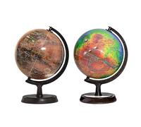 Mapsoft Twins Red/Topography Mars 2 Globe Set, 24cm/9.5“, 2RT-24, Mars Globe, Mars Map, Mars Atlas, Red Planet, Poster