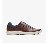 Mapstone Lace Mahogany Leather Trainers Clarks Brown 8.5-Standard Fit