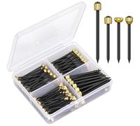 MAPVOLUT 120PCS Nails for Hanging Pictures, 4 Sizes Picture Hanging Nails for Wall Decoration Hanging Frame Kit Mirror Hanging Hardware Tool Hangers for Claw Drywall Nails (Small Medium Large Nails)