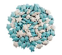 MAQDDO 100Pcs Trendy Turquoise Summer Ocean Turtle Dolphin Starfish Pendant For Jewelry Making DIY Sea Animal Cute Fish Charms Finding For Bracelet(Color 9)