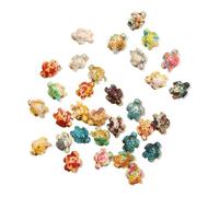 MAQDDO 100Pcs Trendy Turquoise Summer Ocean Turtle Dolphin Starfish Pendant For Jewelry Making DIY Sea Animal Cute Fish Charms Finding For Bracelet(Color 6)