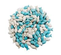 MAQDDO 100Pcs Trendy Turquoise Summer Ocean Turtle Dolphin Starfish Pendant For Jewelry Making DIY Sea Animal Cute Fish Charms Finding For Bracelet(Color 8)