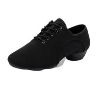 MAQDDO 1pair Men Women Standard Ballroom Tango Latin Dance Shoes Canvas Jazz Dancing Soft Indoor Shoes For Hip Hop(39)