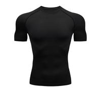 MAQDDO Men's Slimming Shaper Posture Vest Men's Compression T-Shirt Body Building Fat Burn Chest Tummy Shirt Slim Dry Quick Under Shirt For Sports(Black,L)