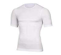 MAQDDO Men's Slimming Shaper Posture Vest Men's Compression T-Shirt Body Building Fat Burn Chest Tummy Shirt Slim Dry Quick Under Shirt For Sports(White,XXL)