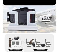 MAQDDO Schoolbag with Wheels Multifunctional Wheeled Travel Backpack for Men Cabin Travel Bag Laptop Bag 35l Large Capacity Waterproof for School(Black)