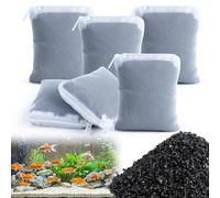 MAQIHAN 1.7 LB Activated Charcoal - Activated Carbon Aquarium Filter Media Charcoal Pellets for Fish Tank Supplies Media Bags for Aquarium Coconut Shell (780 gram,6 Nylon Bags)