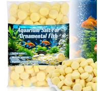 MAQIHAN 150 Tablets Aquarium Salt Freshwater - Salt for Aquarium, Fish Tank Salt, Pond Salt Tablets Natural Mineral Sea Salt Formula for Freshwater Fish, Koi Pond, Goldfish & Betta Tank Water Care