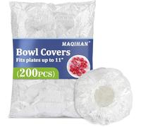 MAQIHAN 200 food covers plastic stretch - reusable fresh keeping bags/200pcs plate covers for food fresher for longer bags reusable bowl covers plastic wrap covers food storage bags food wrap