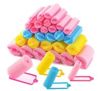 MAQIHAN 36PCS Foam Hair Rollers - Heatless Hair Curlers No Heat Hair Styling Appliances Self Grip Sponge Hair Roller for Short/long Volume Overnight Curls Jumbo Flexi Sponge Rods for Hair Curling
