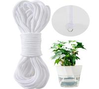 MAQIHAN Self Watering Rope - 50 Feet 1/4 Inch Wicking Cord for Garden, Orchid & Tomato Plants