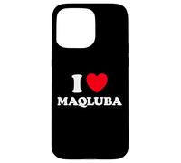 Maqluba Heart Funny Cute Favorite Food Levantine Pilaf Fan Case for iPhone 15 Pro Max