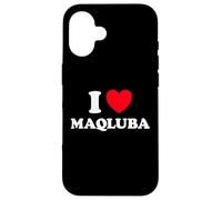 Maqluba Heart Funny Cute Favorite Food Levantine Pilaf Fan Case for iPhone 16