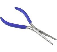 MAQNSCO 7'' Multi-Function Stainless Steel Hair Extension Pliers - Micro Rings & Beads Removal Tool with 2 & 3.6mm Holes - Non-Slip Grip Handle for Precision
