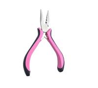 MAQNSCO Hair Extension Pliers - 3 Holes plier Pink - Multi-Purpose Tool for Nano and Micro Rings Application, Removal, and Adjustment - Professional Hair Extension Pliers