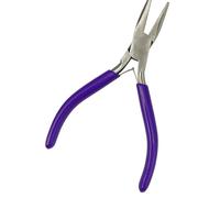 MAQNSCO Hair Extension Pliers for Micro Ring Beads - Mini Stainless Steel Loop & Removal Tool with Purple Grip - Nano & I-Tip Hair Tool for Salon & Home Use - Anti-Slip Handle