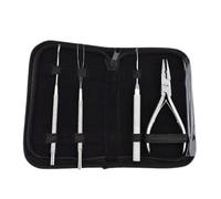 MAQNSCO Premium Hair Extension Kit - Effortless Micro Ring Application & Removal with Precision Pliers, Pulling Needles, Crochet Loop Tools - Complete Styling Set in a Spacious Bag