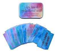 MAQUE Sweary Affirmation Cards, Little Box Of Motivational Shit, Funny Motivation Cards Gift, Small Laminated Cursing Cards, Sweary Affirmation Cards for Women