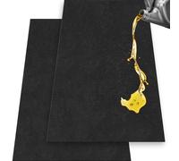 MAQUITA 2 Pcs Oil Spill Mat for Driveway Garage Under Car Leaks Absorbent Oil Pad, Black Rubber Mat Garage Floor Protector with Waterproof Backing, Reusable, Washable, Non Slip (36 x 60 Inch)