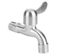 Maqulae 304 Stainless Steel Single Lever Wall Mixer Tap for Kitchen | 1/2 Inch Thread, Lead-free Ceramic Valve, Wall Mounted, Anti-explosion Inlet Pipe, Cold and Warm Water Mix