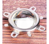 Maqulae 44mm Optical Glass Lens, 50mm Reflector Cup with Fixed Bracket for 20-100W Square LED Light (Lighting angle 60°)