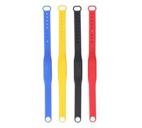 Maqulae 4PCS NFC Wristband Water Resistant Colorful Silicone Bracelet Rewritable Access Control Wristband for Swimming Pool Sauna Room Hotel