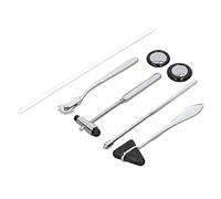 Maqulae 5PCS Neurological Hammer Set Stainless Steel Multifunctional Portable Medical Hammer Set for Nervous System Exam