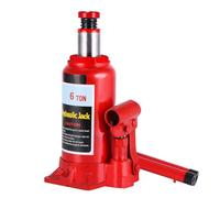 Maqulae 6T Hydraulic Bottle Jack, Heavy Duty Car Lift with Release Oil Return Valve and Skid Top, for Automotive Construction Industrial Agricultural Use