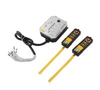 Maqulae Double Handle Crane Industrial Remote Control, Anti Drop Proof with LED Power Indicator and 800MHz Anti Interference, for Cranes Conveyors Coal Mining Equipment (AC380V)