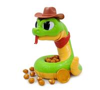 Maqulae Electric Rattlesnake Toy, Simulation Toy with Cowboy Hat and Gold Nuggets for Kids, Scary Trick with Sound Effects and Swing Tail for Parent Child Play