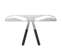 Maqulae Eyebrow Ruler for Shaping 4 Styles Symmetry Guide Stainless Steel | 4 Eyebrow Shape Stencils Included, Classic/standard/European/akinami, Three-point Positioning Design, Fits Nose Bridge