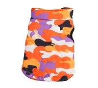 Maqulae Halloween Pet Vest, Reversible Soft Breathable Warm Coat with Funny Ghost Evil Face Patterns for Dogs Cats (M)