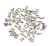 Maqulae Halloween Witch Hat Puzzle, Educational Jigsaw with Irregular Fragments for Home Decoration (White jar style)