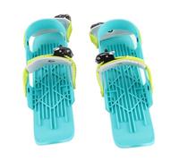 Maqulae Mini Ski Skates Adjustable Snow Skates with Durable Nylon Metal Edge for Easy Stop One Size Fits All Adults for Downhill Slopes Winter Sports Skiing Ice Skating (Colorful)
