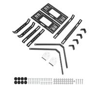 Maqulae Motorcycle Side Box Support Rack Bracket Holder Carrier Universal Aluminum Alloy Kit for 18L Hard Cases with No Drilling Installation