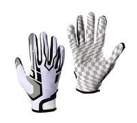 Maqulae Non Slip Sports Gloves Full Finger Silicone Grip Breathable | Silicone, Polyurethane Fiber, Adjustable Wrist, Mesh Fingertips, Rugby Baseball Training, Football Fit