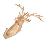 Maqulae Resin Animal Towel Hooks for Bathroom, Gold Elephant Deer (Deer | Sturdy Resin Material, Multiple Mounting Methods, Easy to Install with Accessories, Suitable for Towel Storage and Home Decor