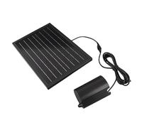 Maqulae Solar Oxygen Pump Solar Pond Aerator Powered Air Pump 10V 8W with 2400mAh Lithium Battery IP64 for Fish Pond Aquarium Hydroponics