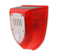 Maqulae Sound and Light Alarm, Solar and DC Charging Motion Sensor Alarm with 129dB Volume and 5-8m Sensing Distance, for Home Orchard Farm Warehouse Security